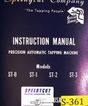 Speedycut-Speedycut ST-1, ST-2 ST-3 tapping Operations and Maintenance Manual-ST-1-ST-1H-ST-2-ST-2H-ST-2V-ST-3-ST-3H-ST-3V-ST-4-01